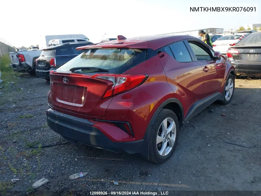 NMTKHMBX9KR076091 2019 Toyota C-Hr Xle/Le/Limited