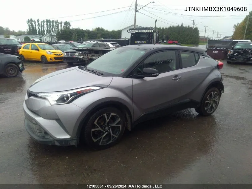 2019 Toyota C-Hr Xle VIN: JTNKHMBX3K1049608 Lot: 12105861