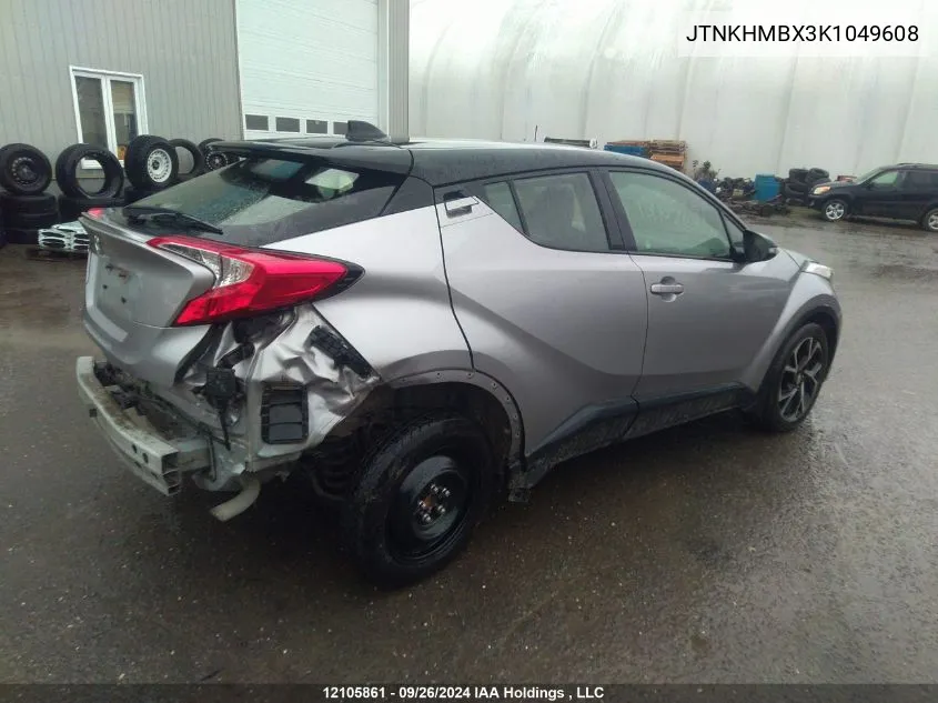 2019 Toyota C-Hr Xle VIN: JTNKHMBX3K1049608 Lot: 12105861