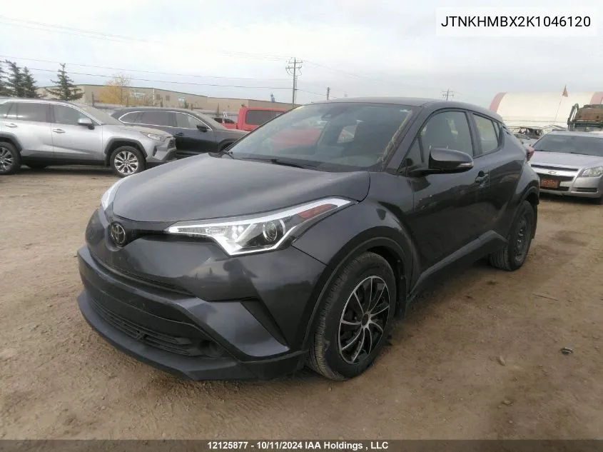 2019 Toyota C-Hr Xle/Le/Limited VIN: JTNKHMBX2K1046120 Lot: 12125877