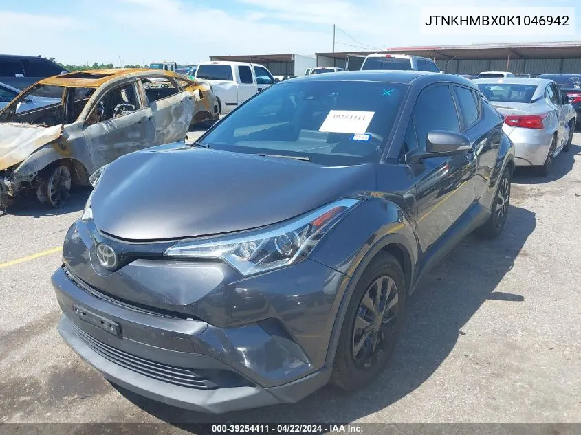 2019 Toyota C-Hr Le VIN: JTNKHMBX0K1046942 Lot: 39254411