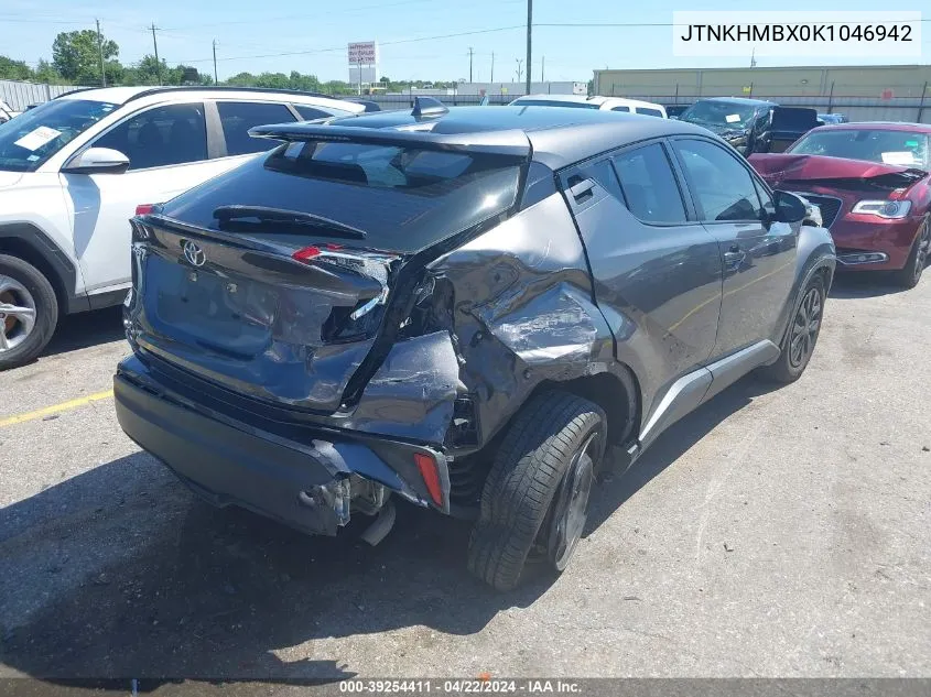 2019 Toyota C-Hr Le VIN: JTNKHMBX0K1046942 Lot: 39254411