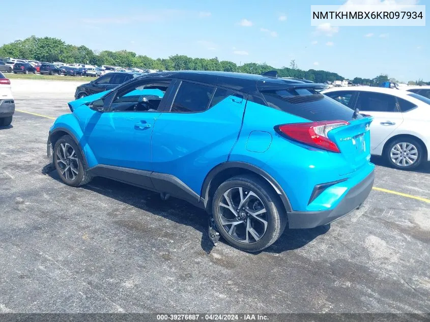 2019 Toyota C-Hr Xle VIN: NMTKHMBX6KR097934 Lot: 39276687