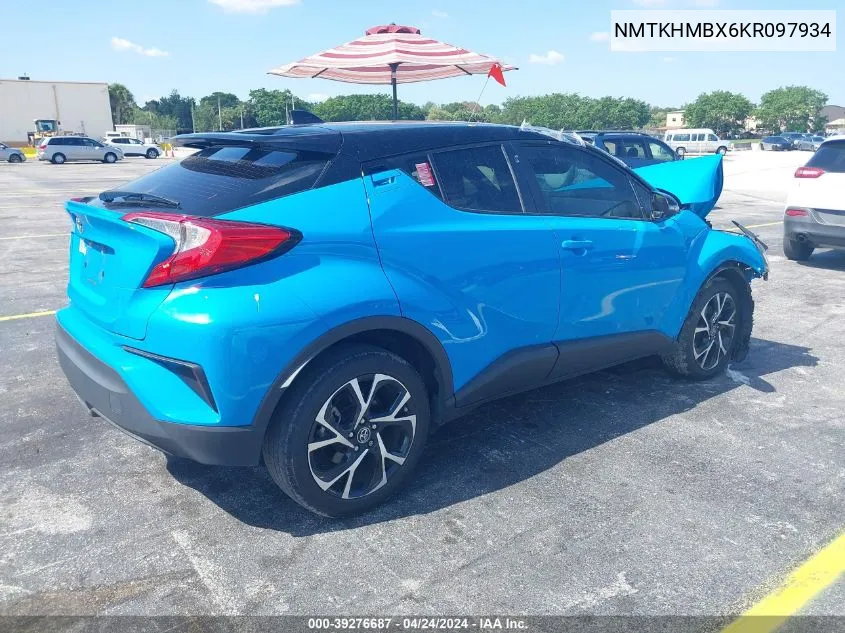 2019 Toyota C-Hr Xle VIN: NMTKHMBX6KR097934 Lot: 39276687