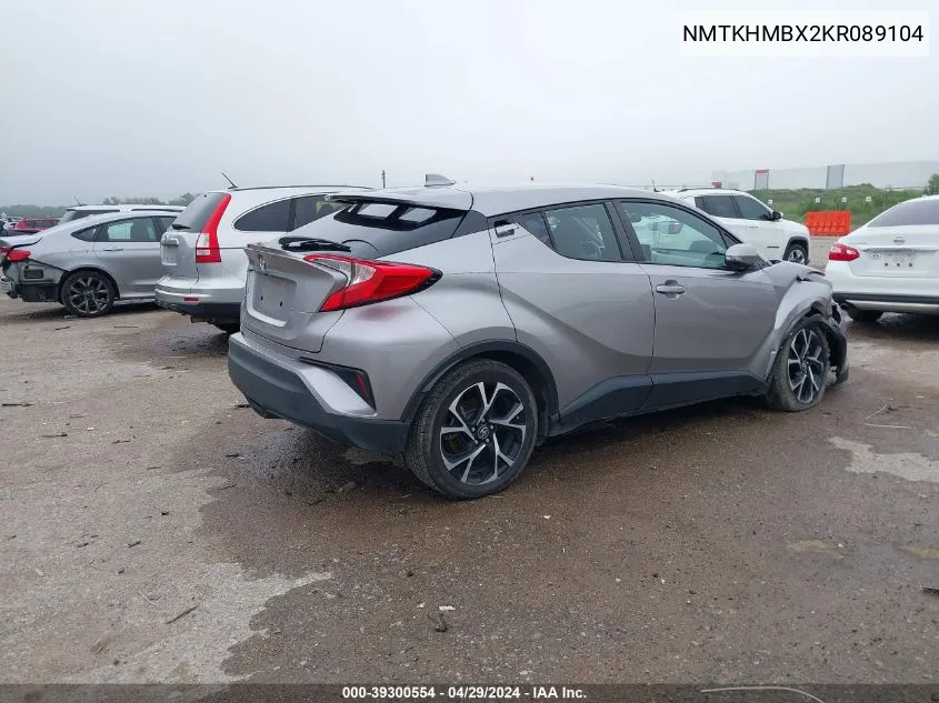 2019 Toyota C-Hr Xle VIN: NMTKHMBX2KR089104 Lot: 39300554