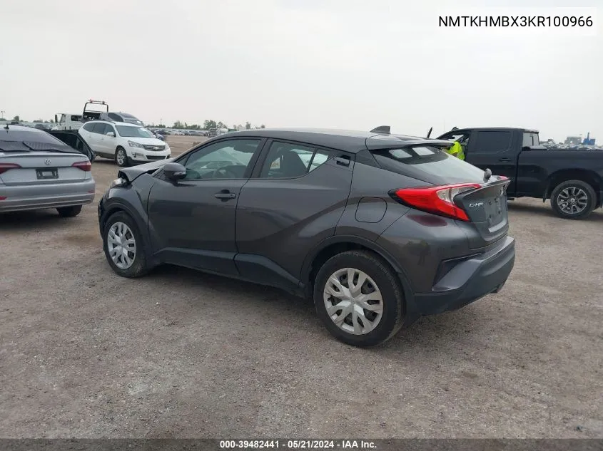 NMTKHMBX3KR100966 2019 Toyota C-Hr Le