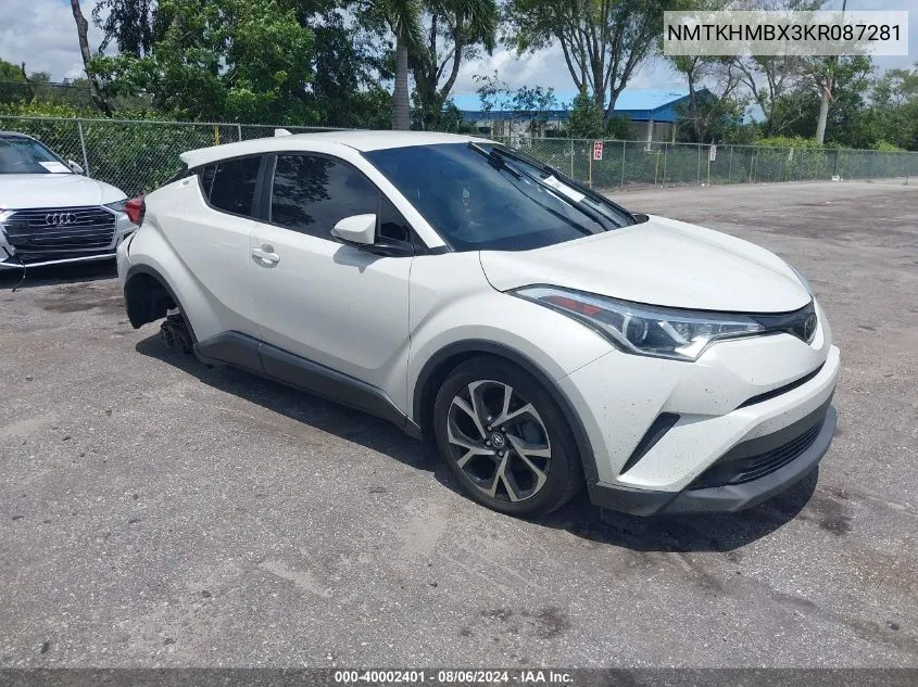 2019 Toyota C-Hr Xle VIN: NMTKHMBX3KR087281 Lot: 40002401