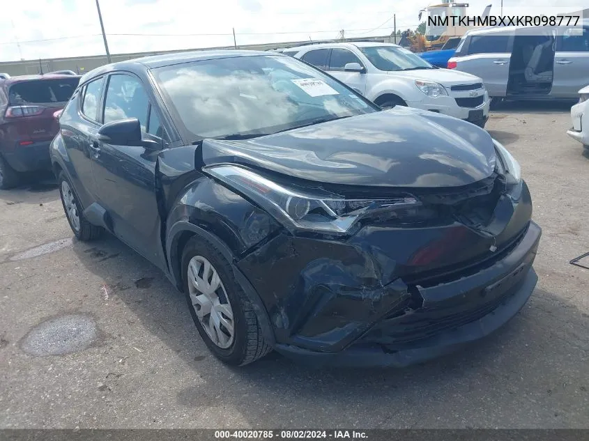 2019 Toyota C-Hr Le VIN: NMTKHMBXXKR098777 Lot: 40020785