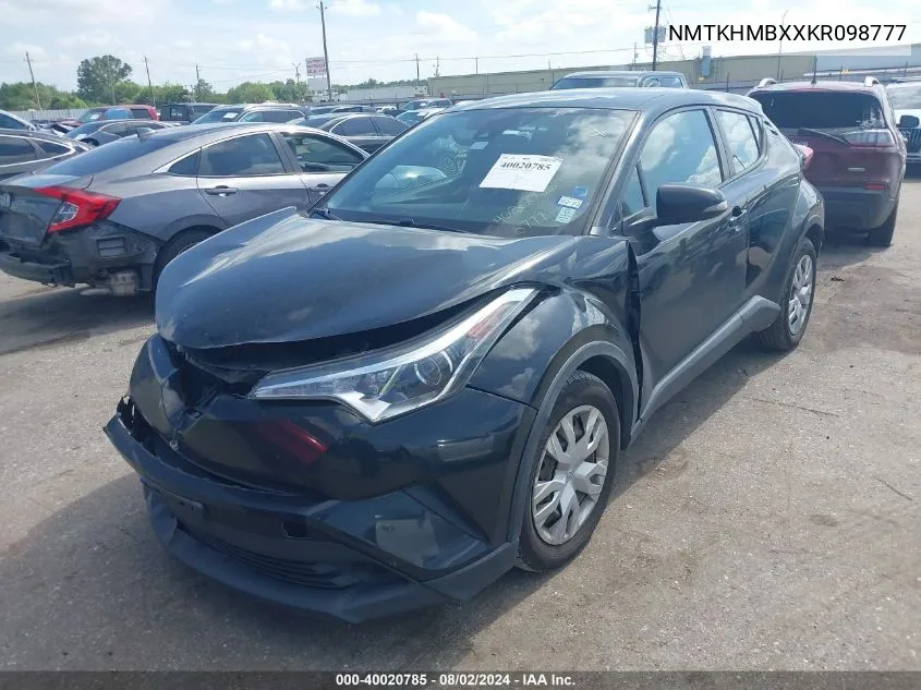 2019 Toyota C-Hr Le VIN: NMTKHMBXXKR098777 Lot: 40020785