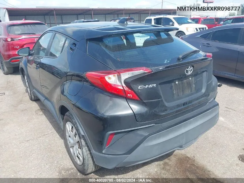 2019 Toyota C-Hr Le VIN: NMTKHMBXXKR098777 Lot: 40020785