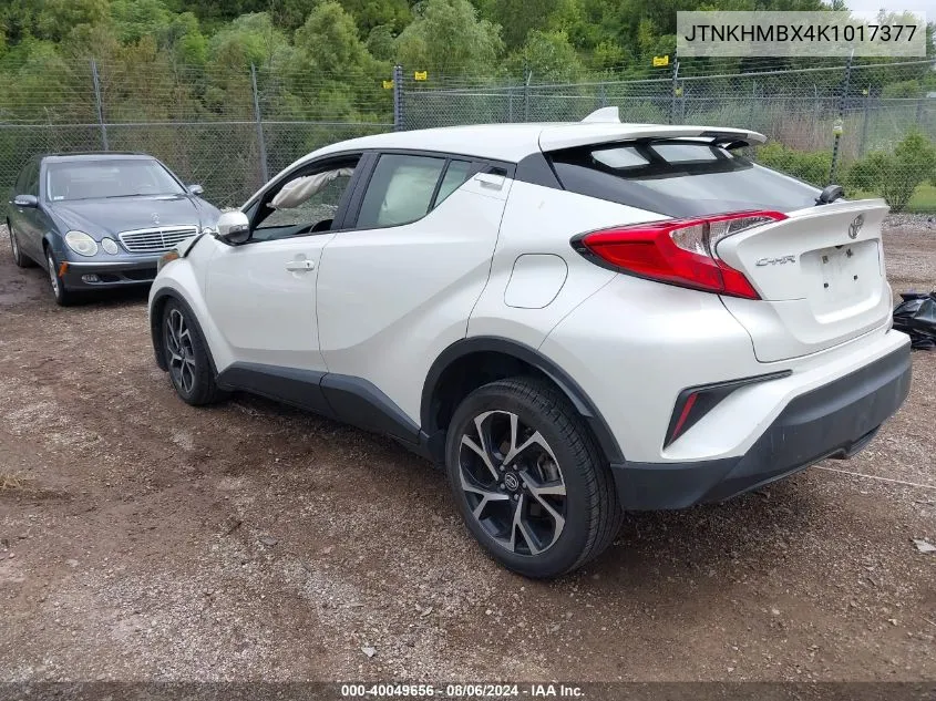 2019 Toyota C-Hr Xle VIN: JTNKHMBX4K1017377 Lot: 40049656