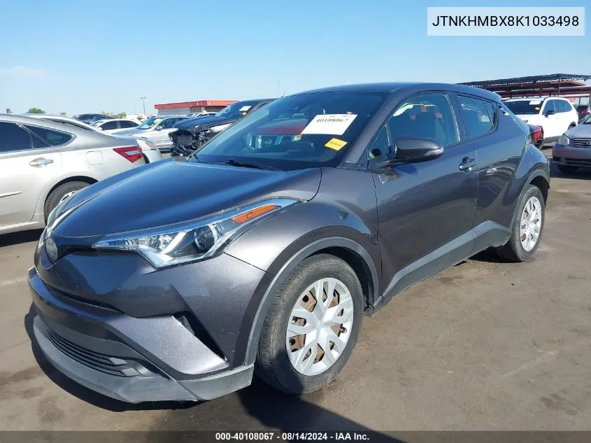 2019 Toyota C-Hr Le VIN: JTNKHMBX8K1033498 Lot: 40108067