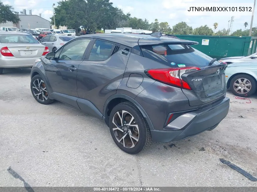 2019 Toyota C-Hr Xle VIN: JTNKHMBXXK1015312 Lot: 40136472