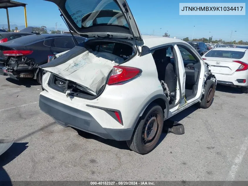 JTNKHMBX9K1034417 2019 Toyota C-Hr Xle/Le/Limited