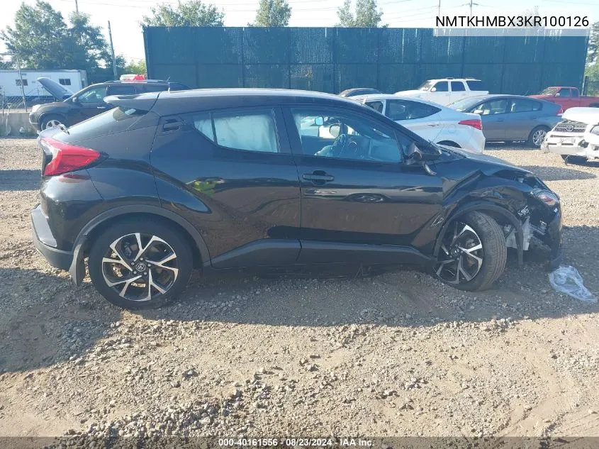 2019 Toyota C-Hr Xle VIN: NMTKHMBX3KR100126 Lot: 40161556