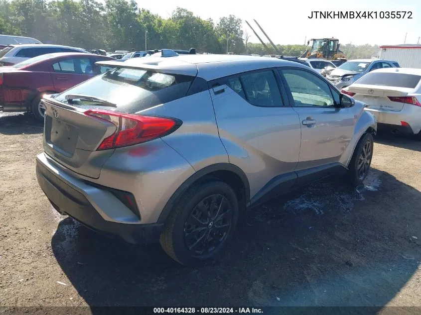 2019 Toyota C-Hr Le VIN: JTNKHMBX4K1035572 Lot: 40164328