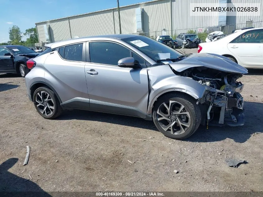 2019 Toyota C-Hr Xle VIN: JTNKHMBX4K1026838 Lot: 40169309