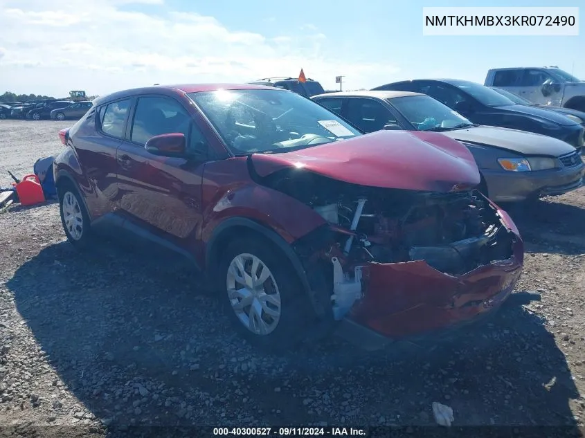 NMTKHMBX3KR072490 2019 Toyota C-Hr Le