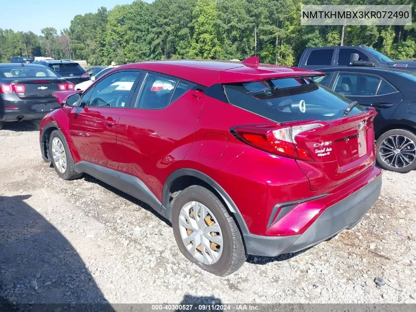 2019 Toyota C-Hr Le VIN: NMTKHMBX3KR072490 Lot: 40300527