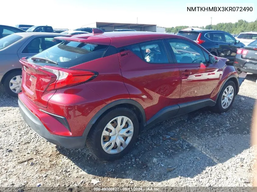 2019 Toyota C-Hr Le VIN: NMTKHMBX3KR072490 Lot: 40300527