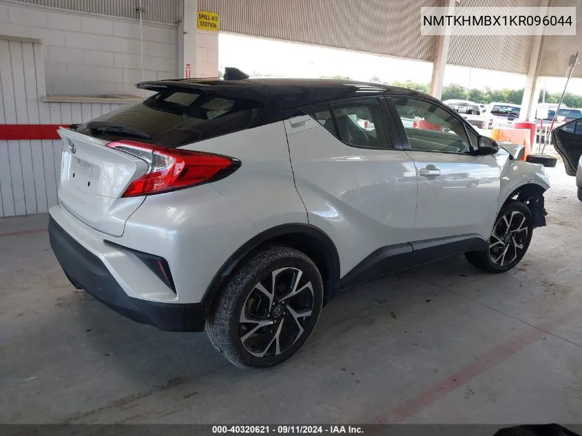 2019 Toyota C-Hr Xle/Le/Limited VIN: NMTKHMBX1KR096044 Lot: 40320621