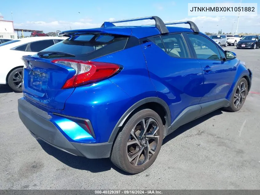 2019 Toyota C-Hr Xle VIN: JTNKHMBX0K1051882 Lot: 40329397