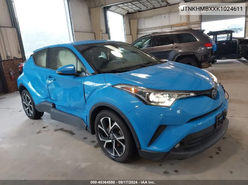 2019 Toyota C-Hr Limited VIN: JTNKHMBXXK1024611 Lot: 40364588