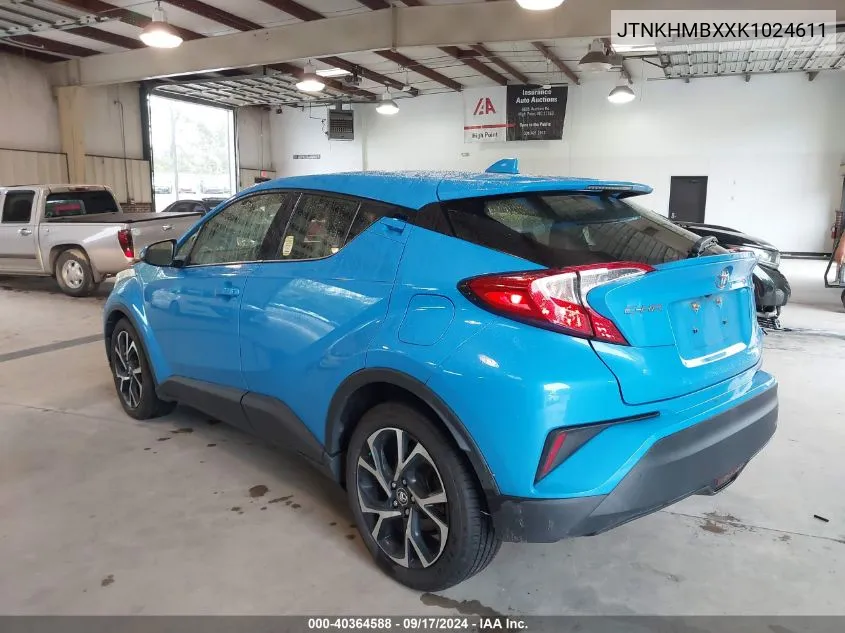 2019 Toyota C-Hr Limited VIN: JTNKHMBXXK1024611 Lot: 40364588