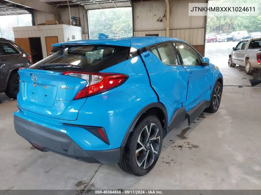 JTNKHMBXXK1024611 2019 Toyota C-Hr Limited