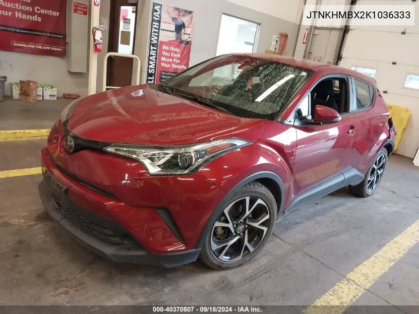 2019 Toyota C-Hr Xle/Le/Limited VIN: JTNKHMBX2K1036333 Lot: 40370507