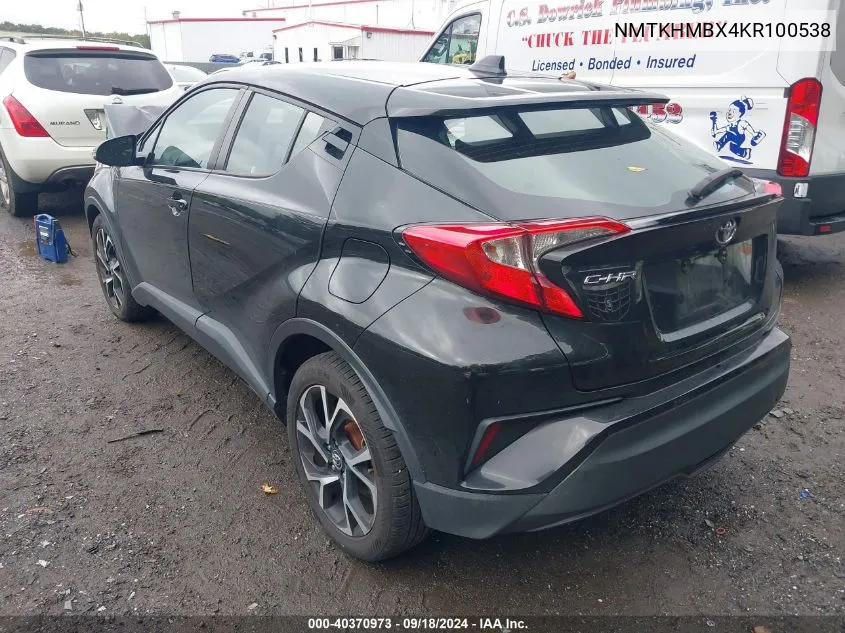 2019 Toyota C-Hr Xle VIN: NMTKHMBX4KR100538 Lot: 40370973