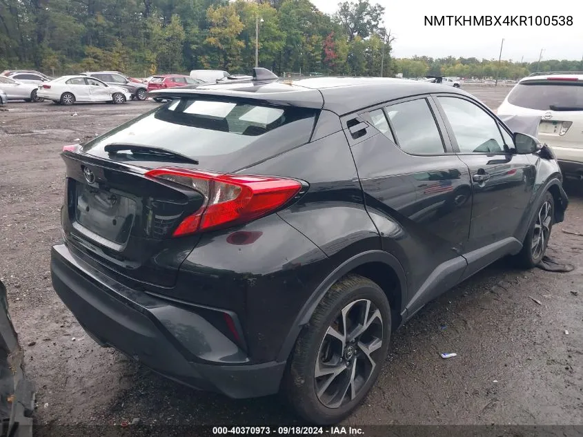 NMTKHMBX4KR100538 2019 Toyota C-Hr Xle