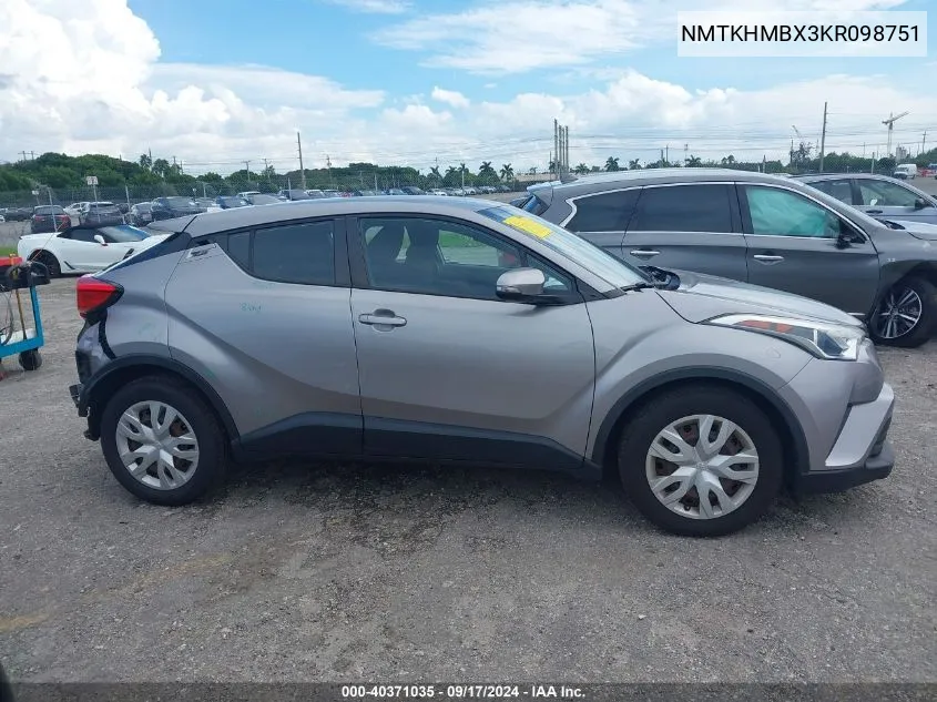 NMTKHMBX3KR098751 2019 Toyota C-Hr Le