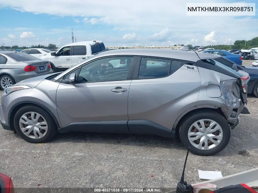 NMTKHMBX3KR098751 2019 Toyota C-Hr Le