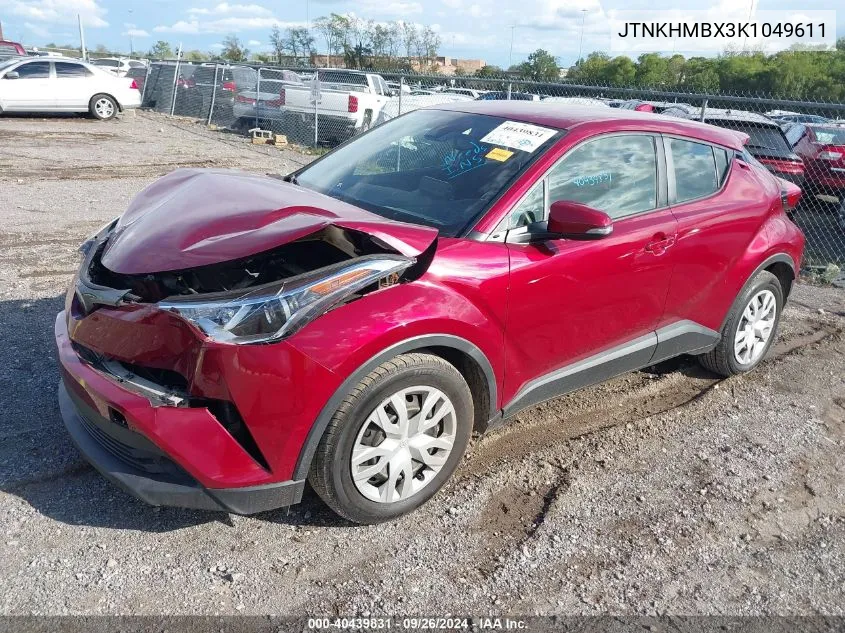 JTNKHMBX3K1049611 2019 Toyota C-Hr Xle/Le/Limited