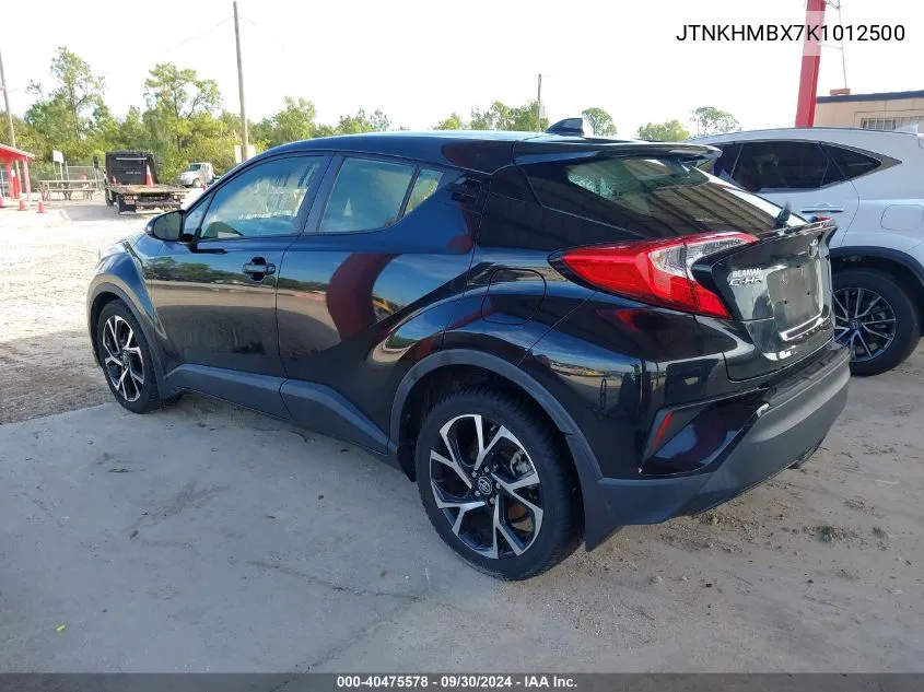 2019 Toyota C-Hr Xle/Le/Limited VIN: JTNKHMBX7K1012500 Lot: 40475578