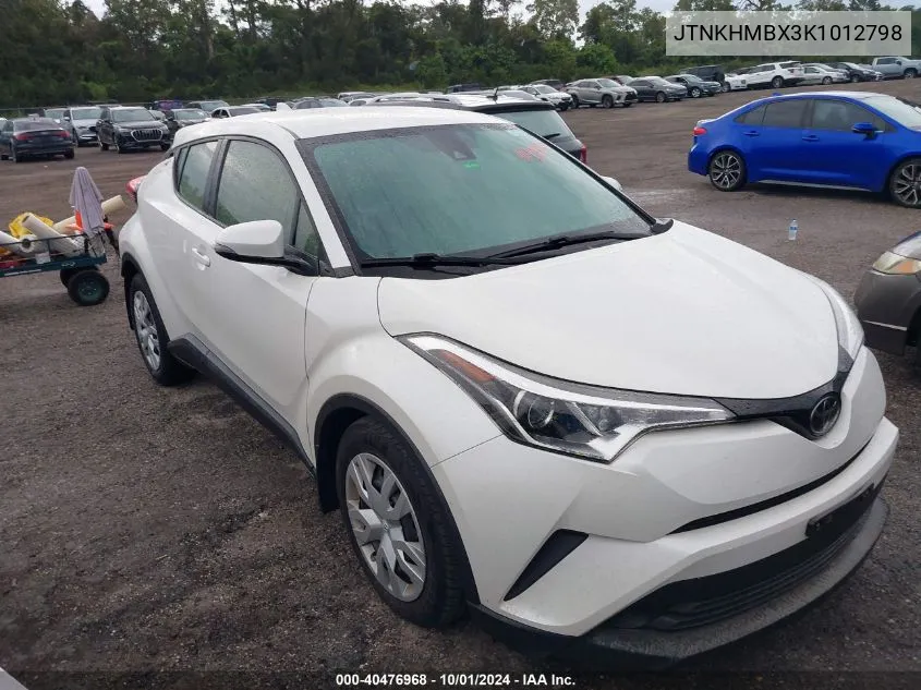 2019 Toyota C-Hr Xle/Le/Limited VIN: JTNKHMBX3K1012798 Lot: 40476968