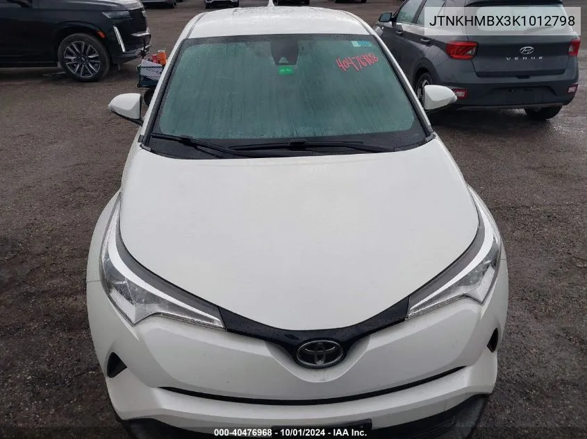 JTNKHMBX3K1012798 2019 Toyota C-Hr Xle/Le/Limited