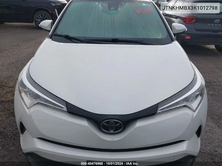 JTNKHMBX3K1012798 2019 Toyota C-Hr Xle/Le/Limited