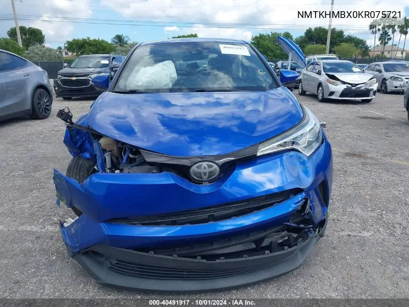 2019 Toyota C-Hr Xle VIN: NMTKHMBX0KR075721 Lot: 40491917