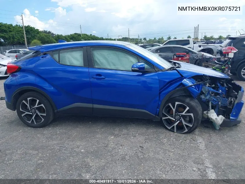 NMTKHMBX0KR075721 2019 Toyota C-Hr Xle