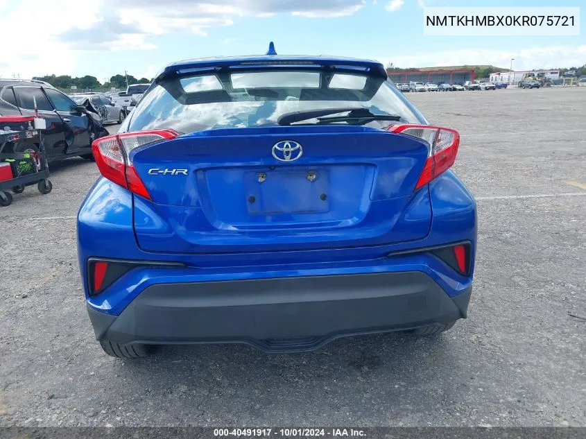 2019 Toyota C-Hr Xle VIN: NMTKHMBX0KR075721 Lot: 40491917