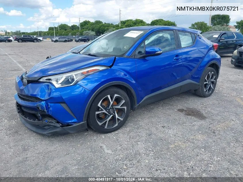 2019 Toyota C-Hr Xle VIN: NMTKHMBX0KR075721 Lot: 40491917