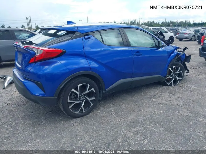 2019 Toyota C-Hr Xle VIN: NMTKHMBX0KR075721 Lot: 40491917