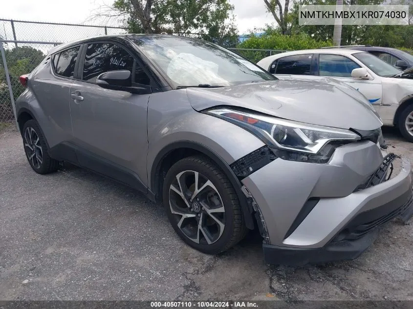 2019 Toyota C-Hr Xle VIN: NMTKHMBX1KR074030 Lot: 40507110