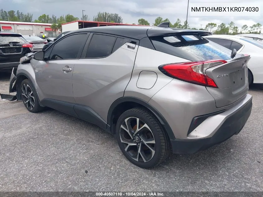 2019 Toyota C-Hr Xle VIN: NMTKHMBX1KR074030 Lot: 40507110