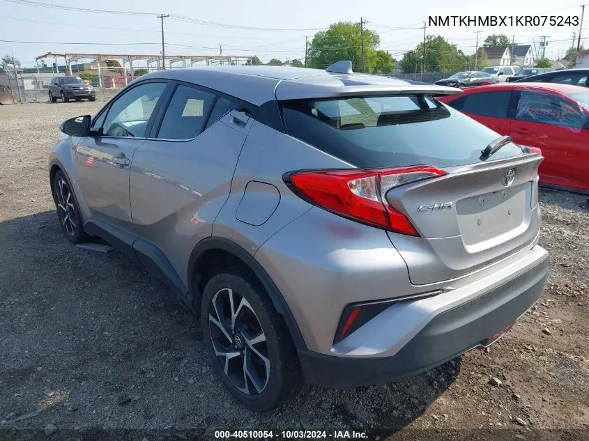 2019 Toyota C-Hr Limited VIN: NMTKHMBX1KR075243 Lot: 40510054