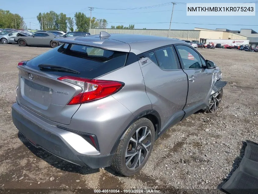 NMTKHMBX1KR075243 2019 Toyota C-Hr Limited