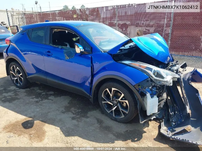 2019 Toyota C-Hr Xle VIN: JTNKHMBX7K1062412 Lot: 40519989