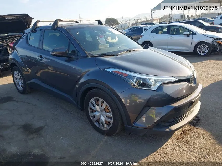 2019 Toyota C-Hr Le VIN: JTNKHMBX1K1039675 Lot: 40522427